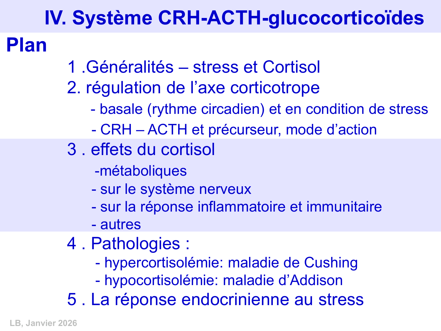 Axe CRH-ACTH-cortisol page 27