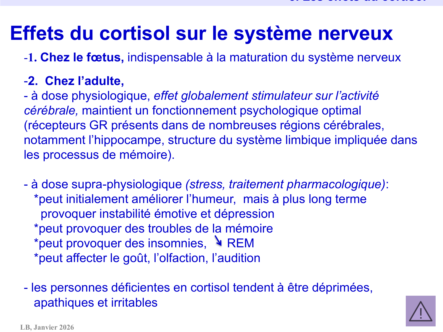 Axe CRH-ACTH-cortisol page 30