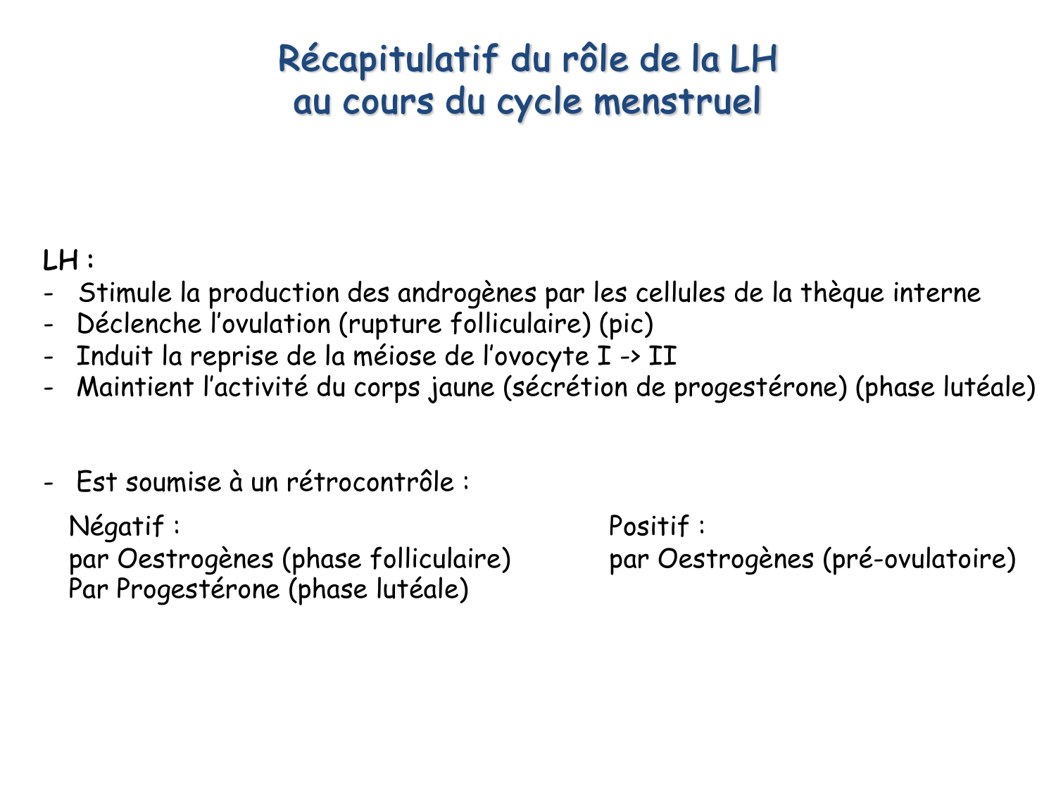 Reproduction — synthèse page 17