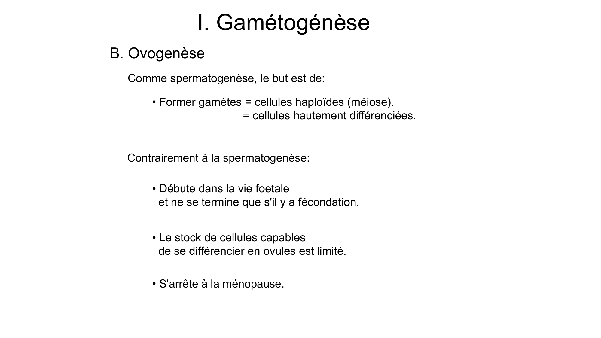 Gamétogenèse page 45