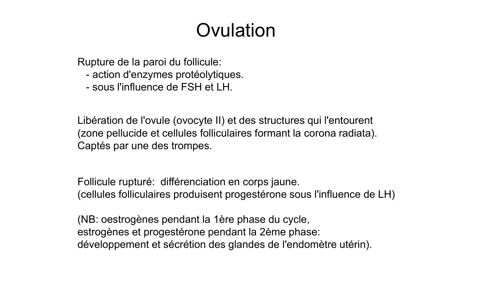 Gamétogenèse page 60