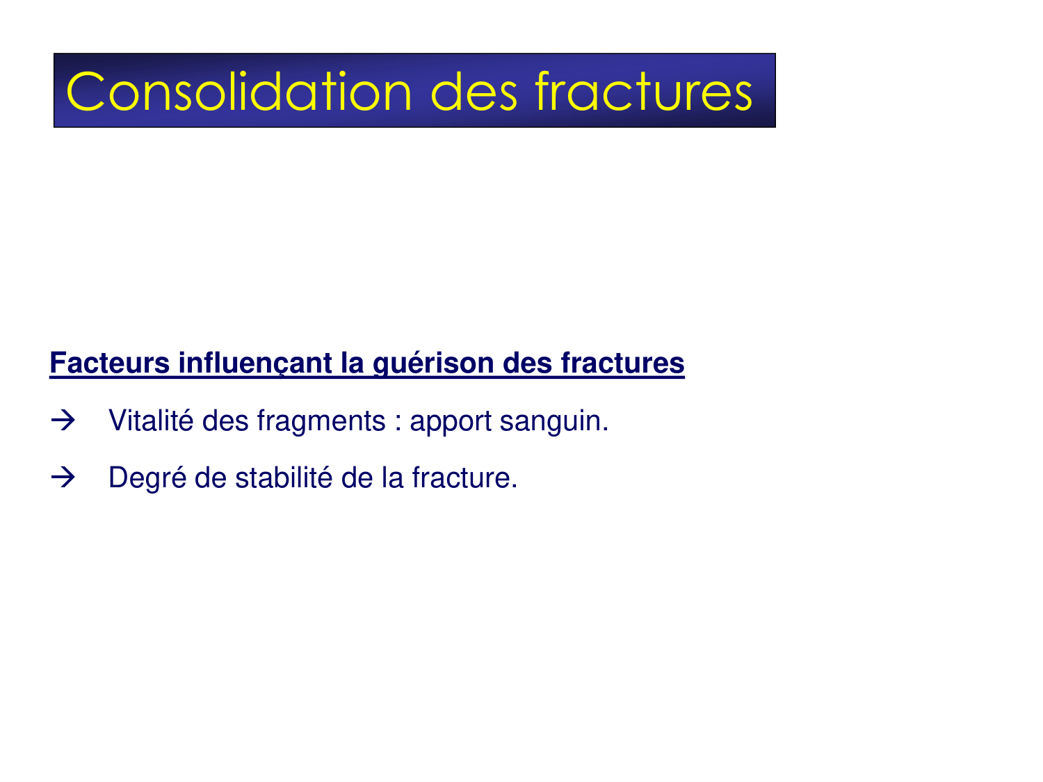 Fractures et réparation page 6