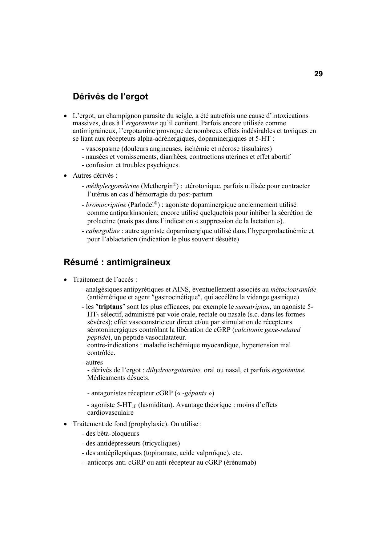 Polycopié Pharmacologie Schaad mars 2024 page 31