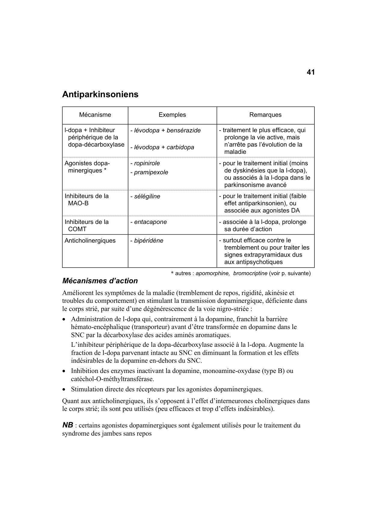Polycopié Pharmacologie Schaad mars 2024 page 43
