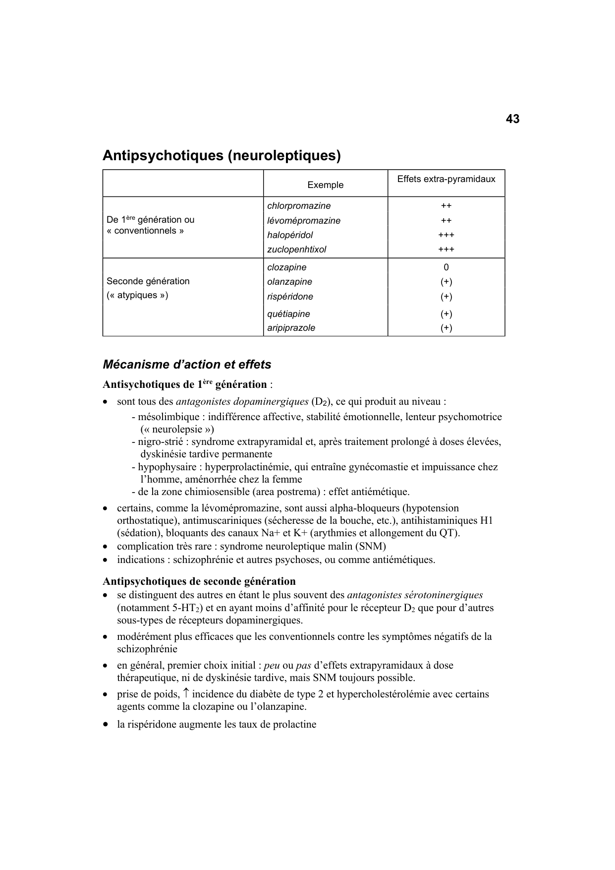 Polycopié Pharmacologie Schaad mars 2024 page 45