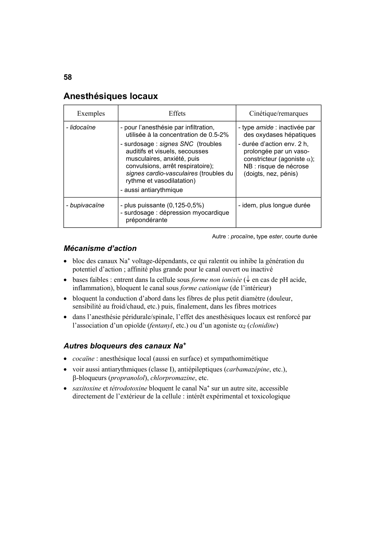Polycopié Pharmacologie Schaad mars 2024 page 60