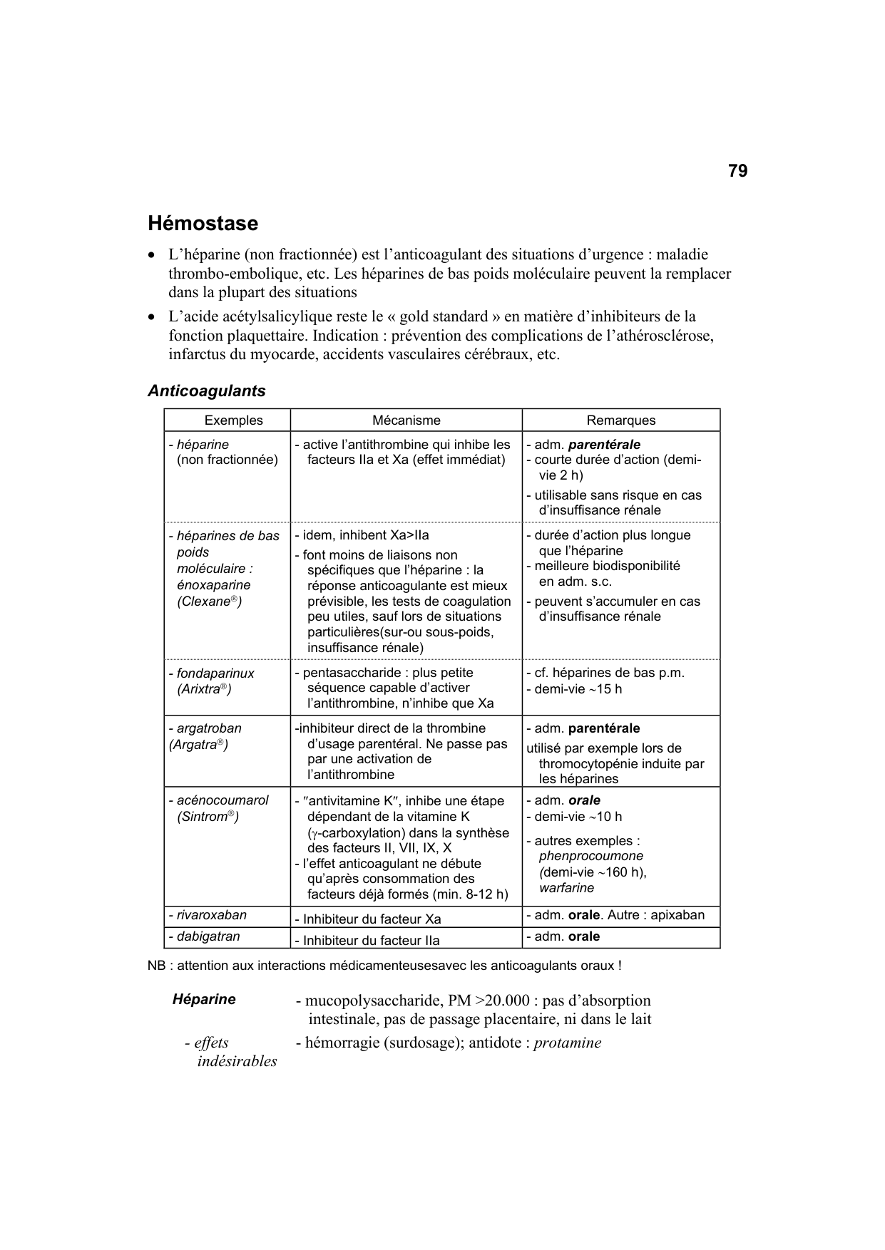 Polycopié Pharmacologie Schaad mars 2024 page 81