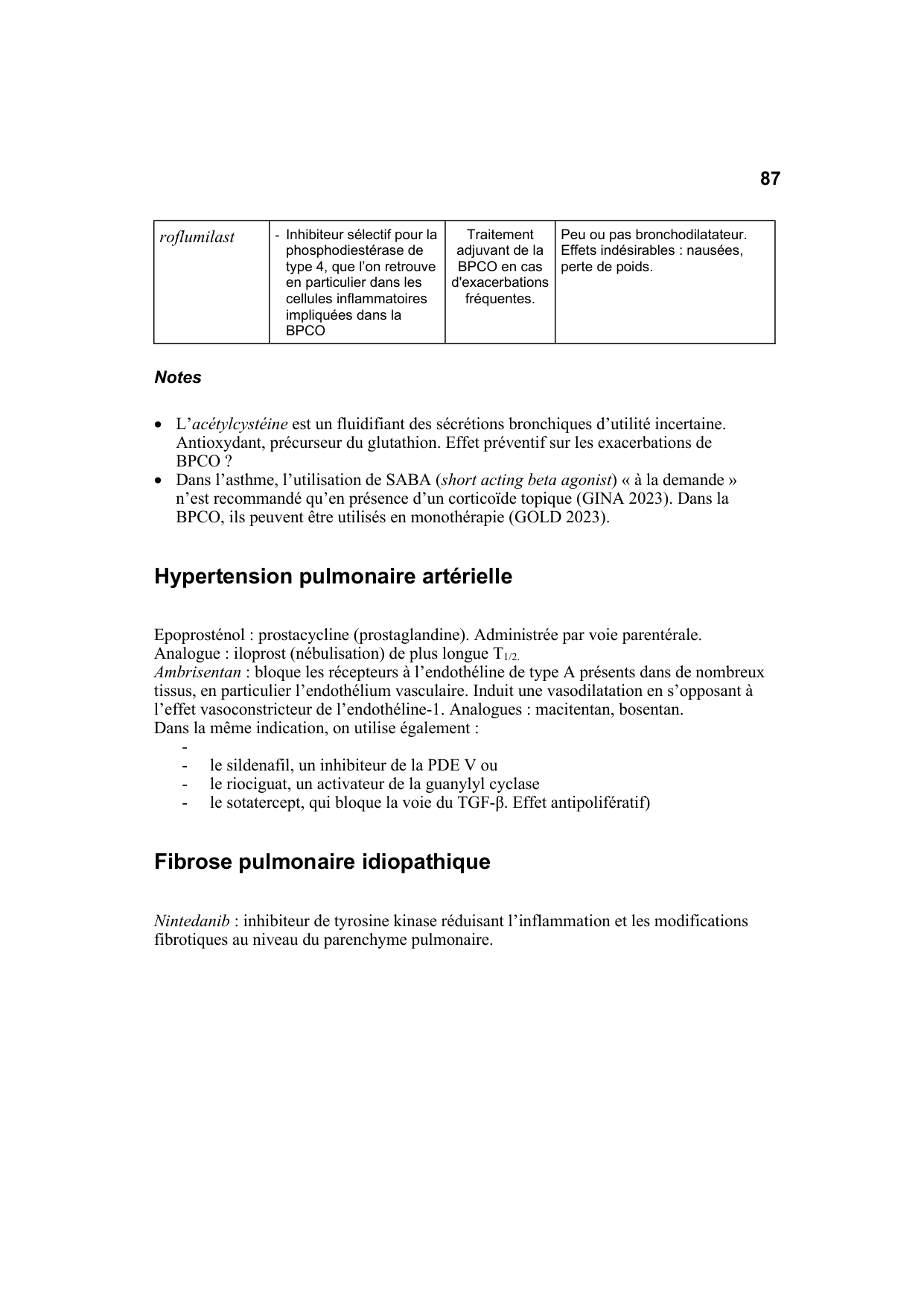 Polycopié Pharmacologie Schaad mars 2024 page 89