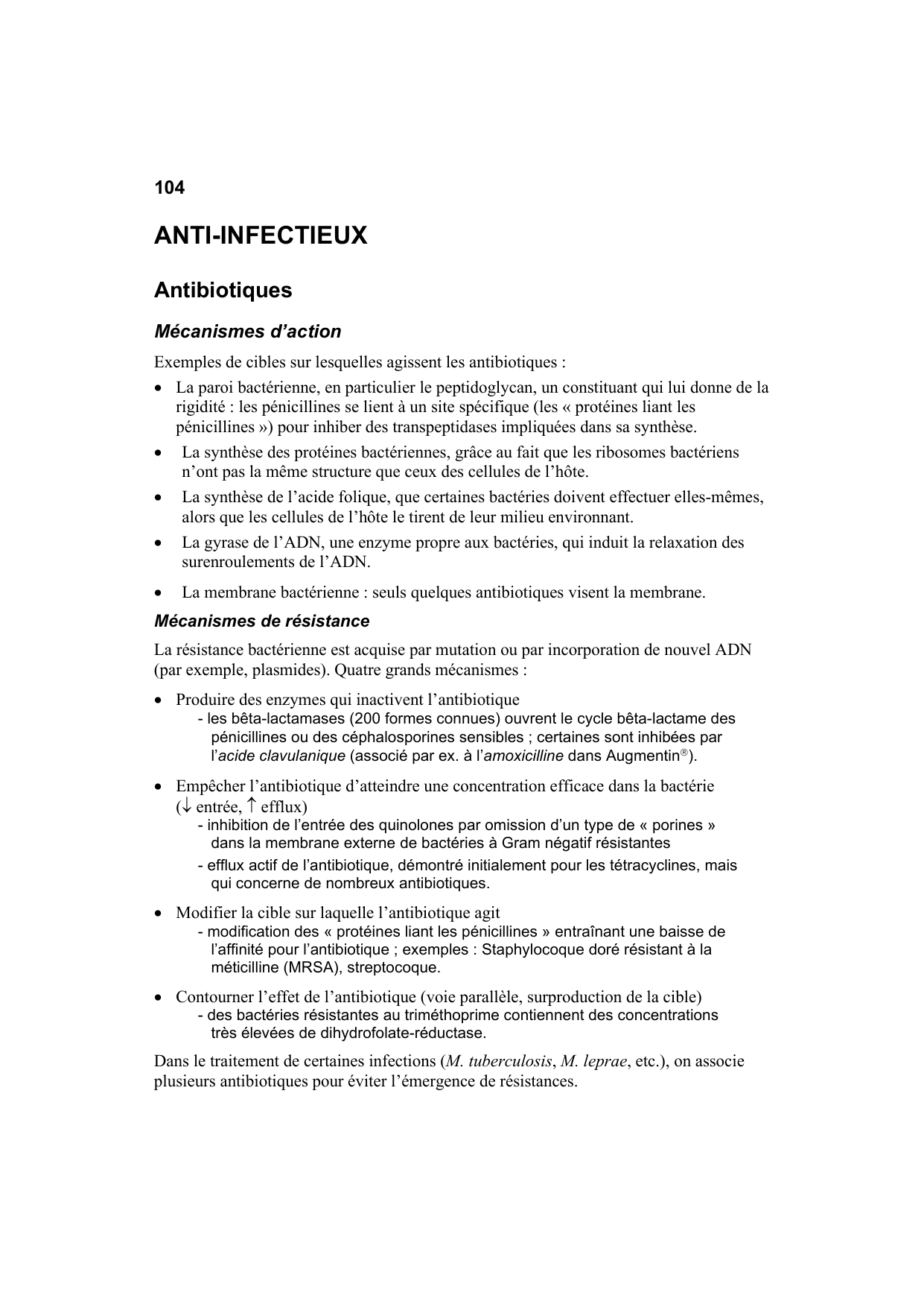 Polycopié Pharmacologie Schaad mars 2024 page 106