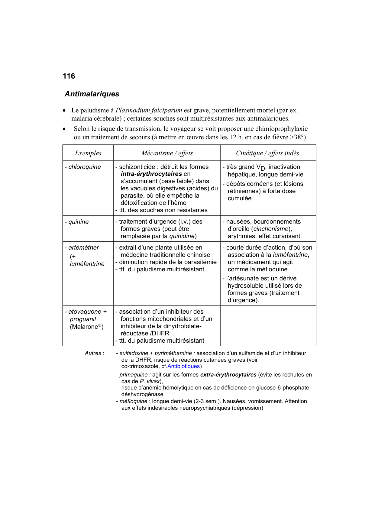 Polycopié Pharmacologie Schaad mars 2024 page 118