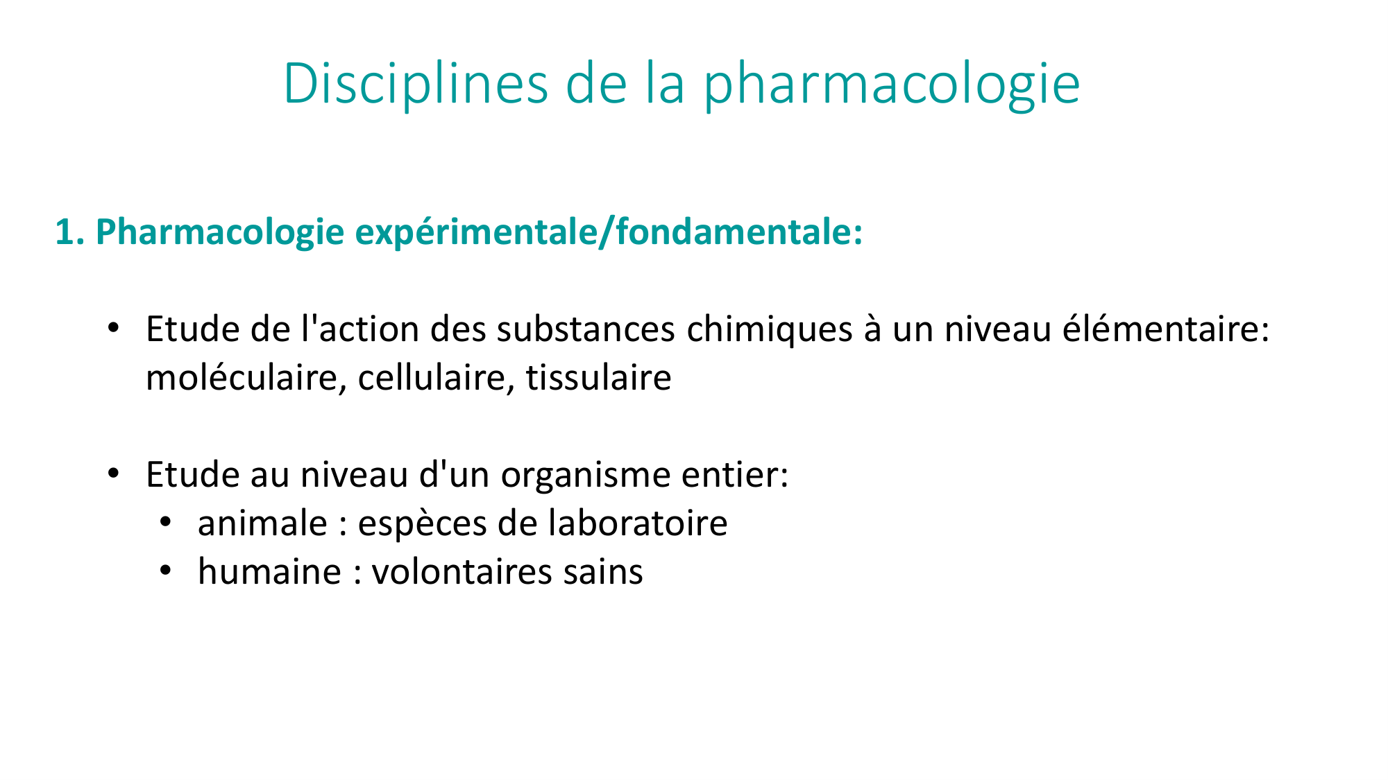 Principes de base de la pharmacologie page 6