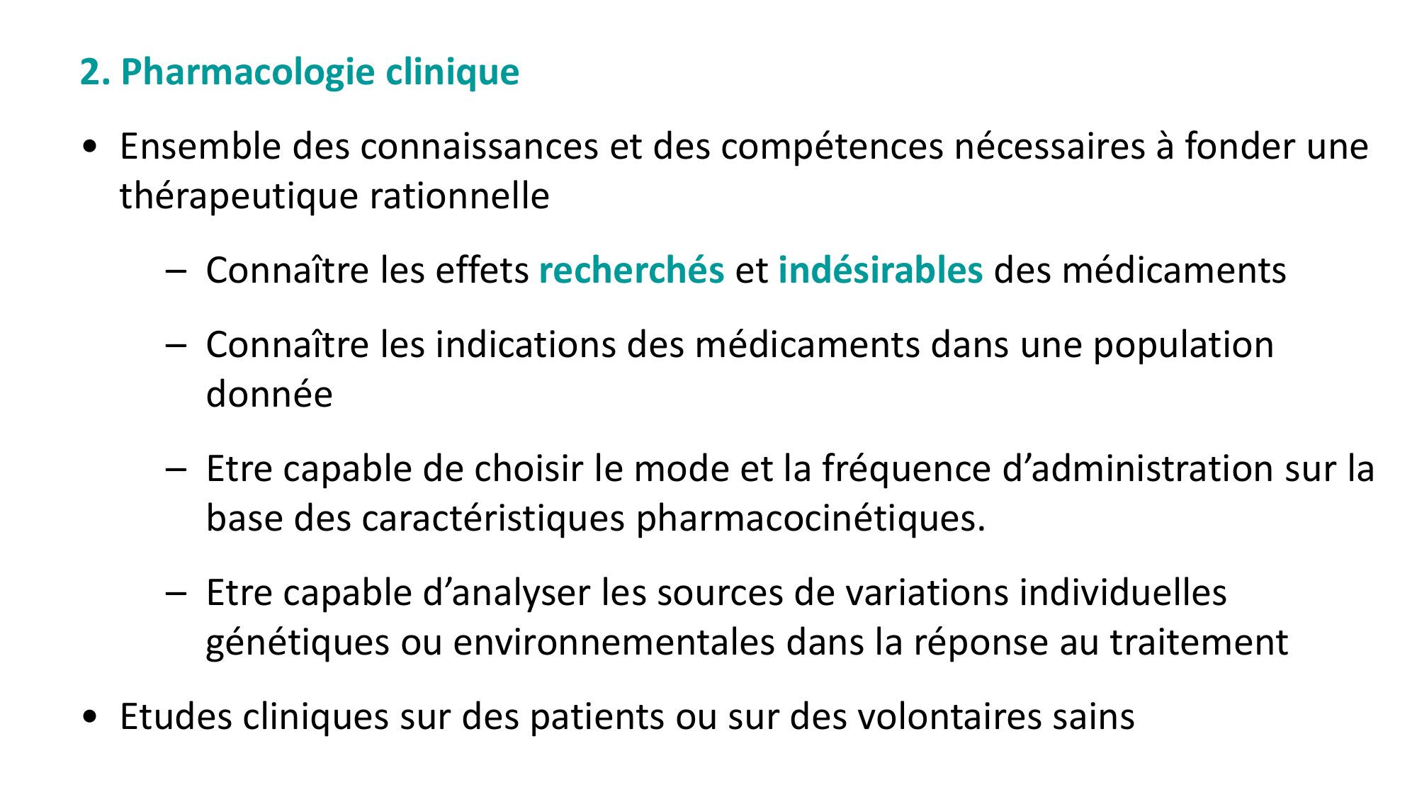 Principes de base de la pharmacologie page 7
