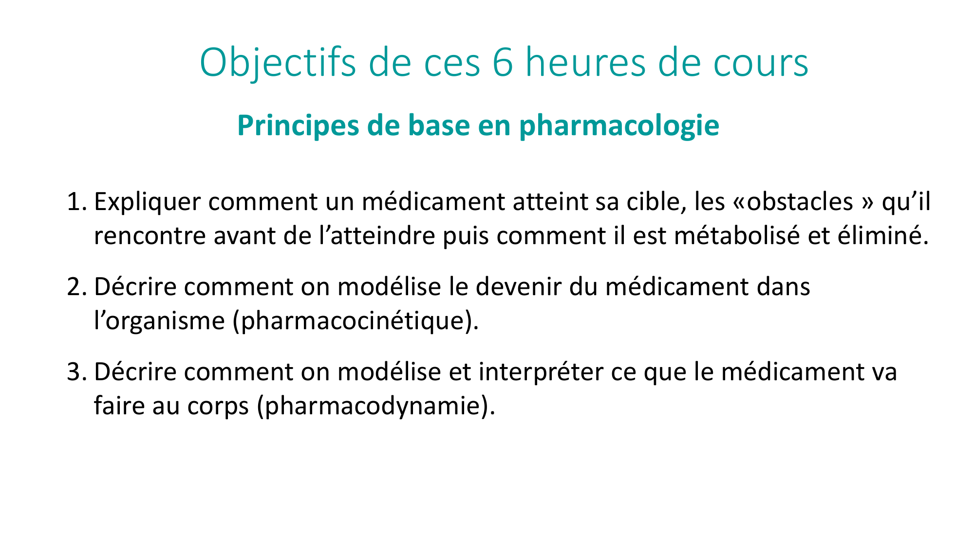 Principes de base de la pharmacologie page 10