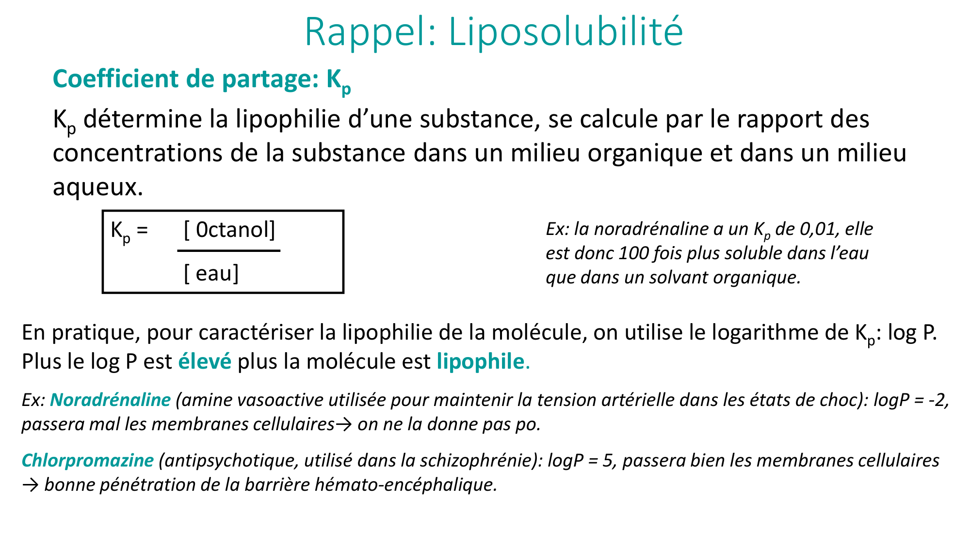 Principes de base de la pharmacologie page 17
