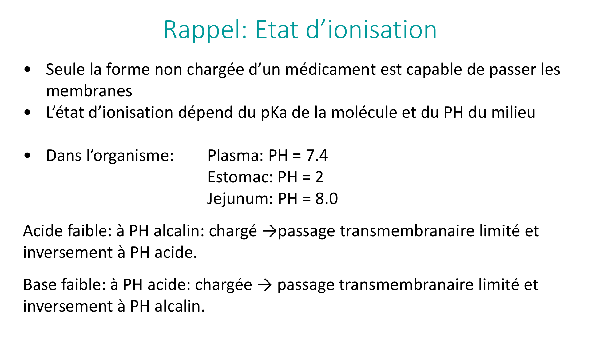 Principes de base de la pharmacologie page 19