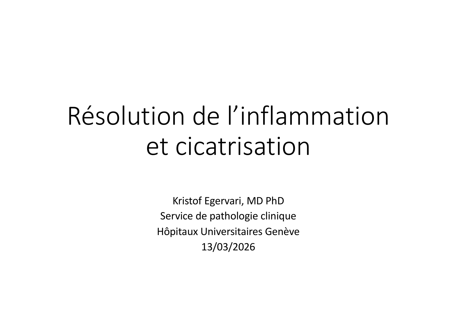 Résolution de linflammation 2026 Egervari page 1