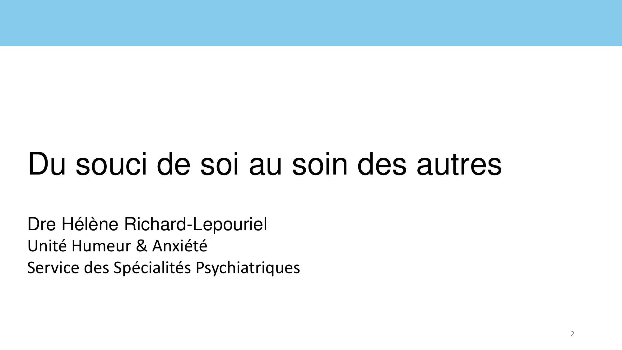 2025 RICHARD LEPOURIEL Du souci de soi au soin des autres page 2