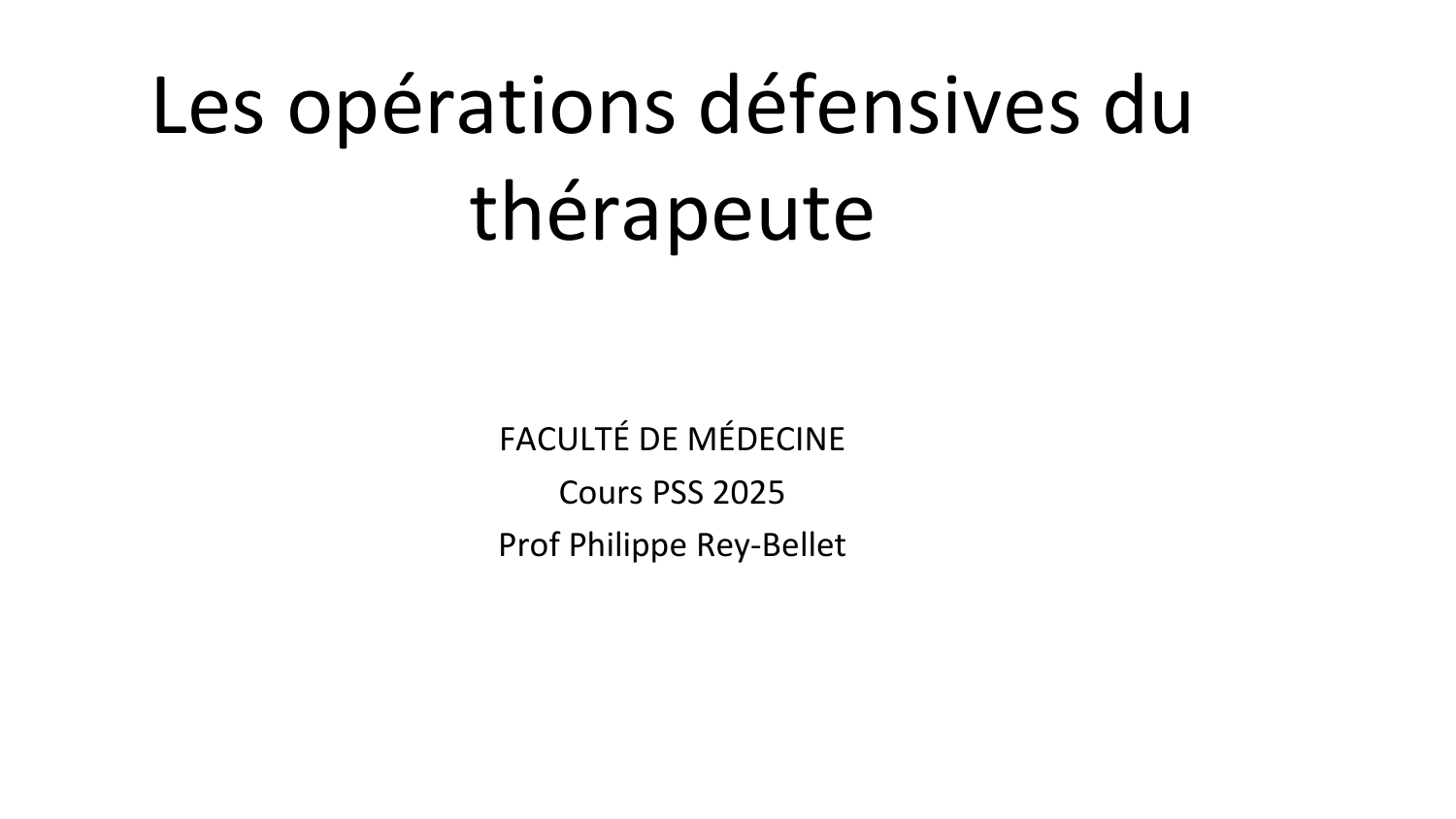 Cours PSS opérations défensives du thérapeute 25 page 2