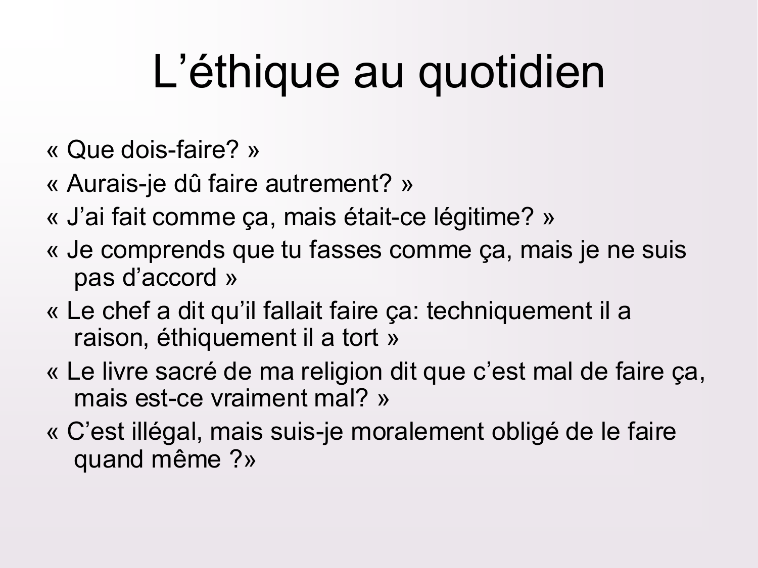 Dimensions éthiques et déontologiques de la décision médicale page 5