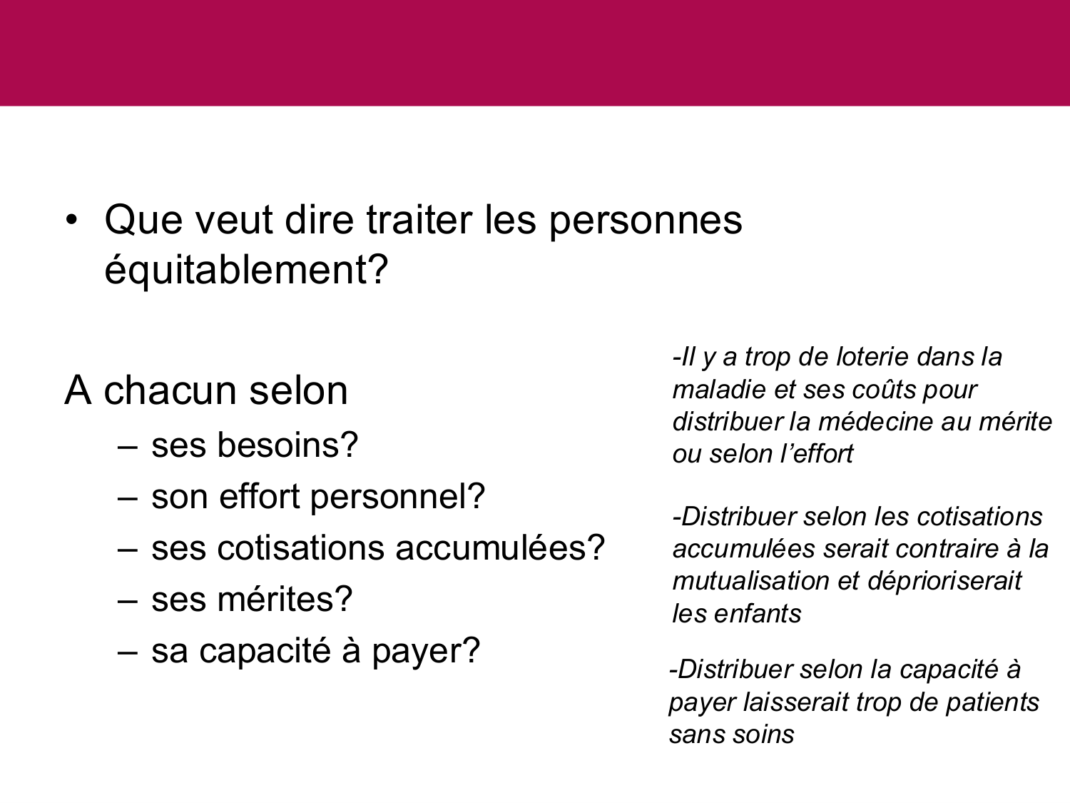 Equité et accès aux soins page 32