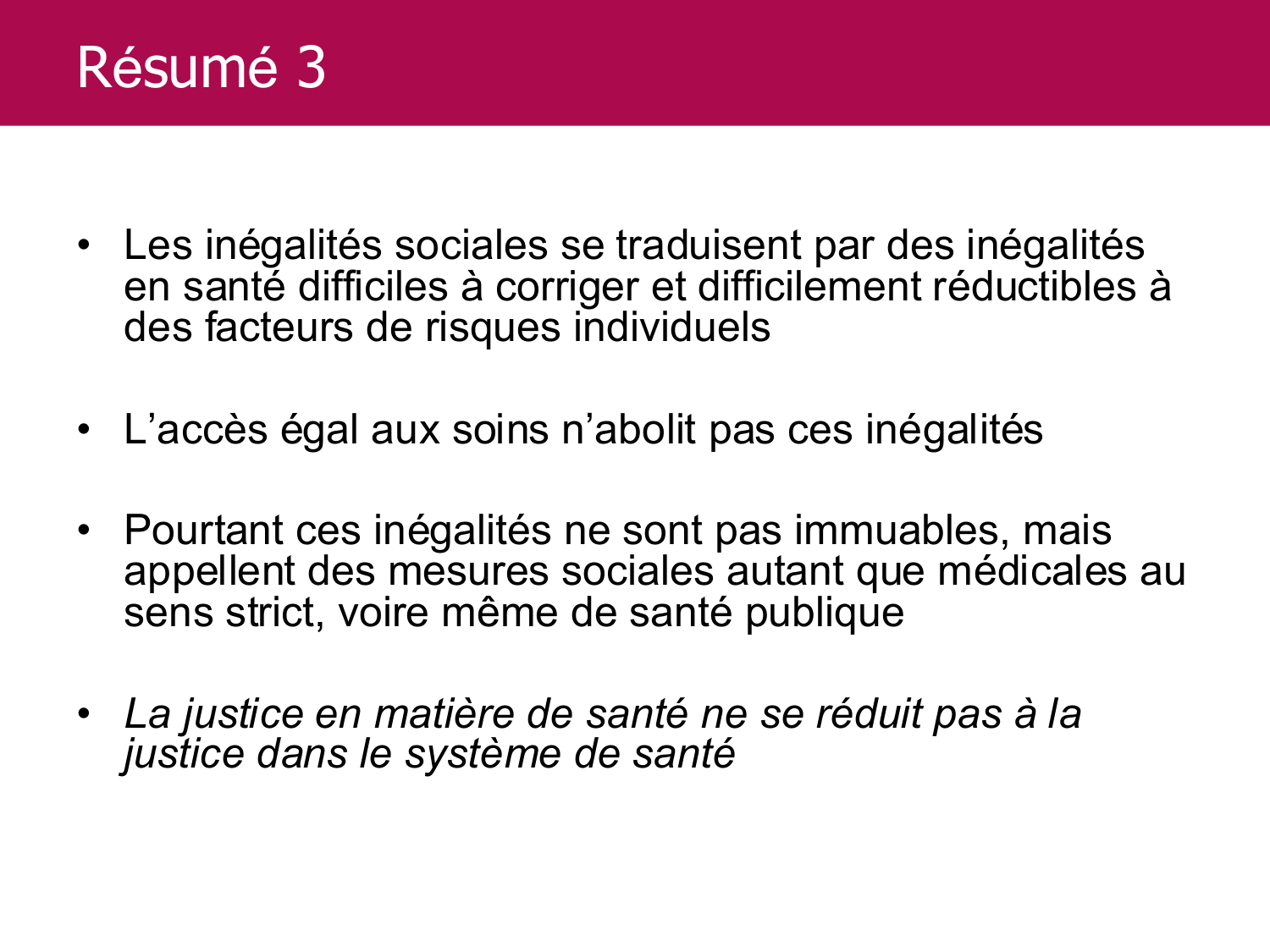 Equité et accès aux soins page 66
