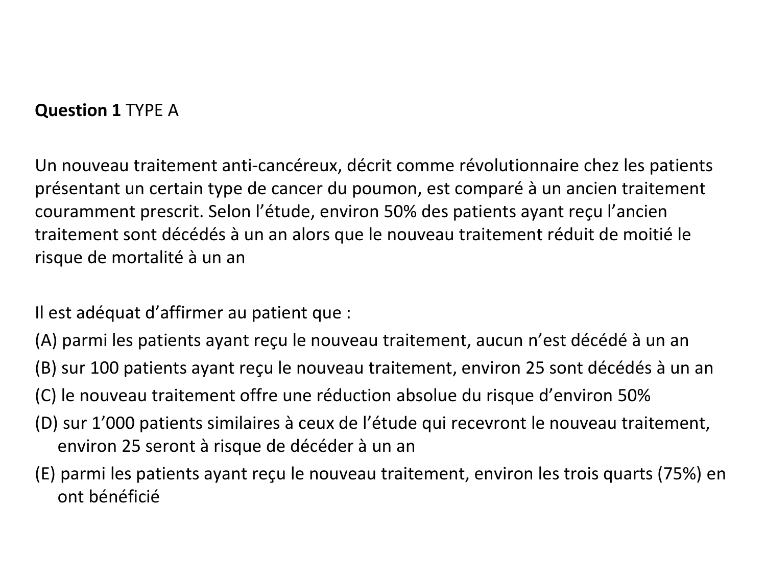 La décision médicale synthèse 2025 qcm avec réponses eh page 54