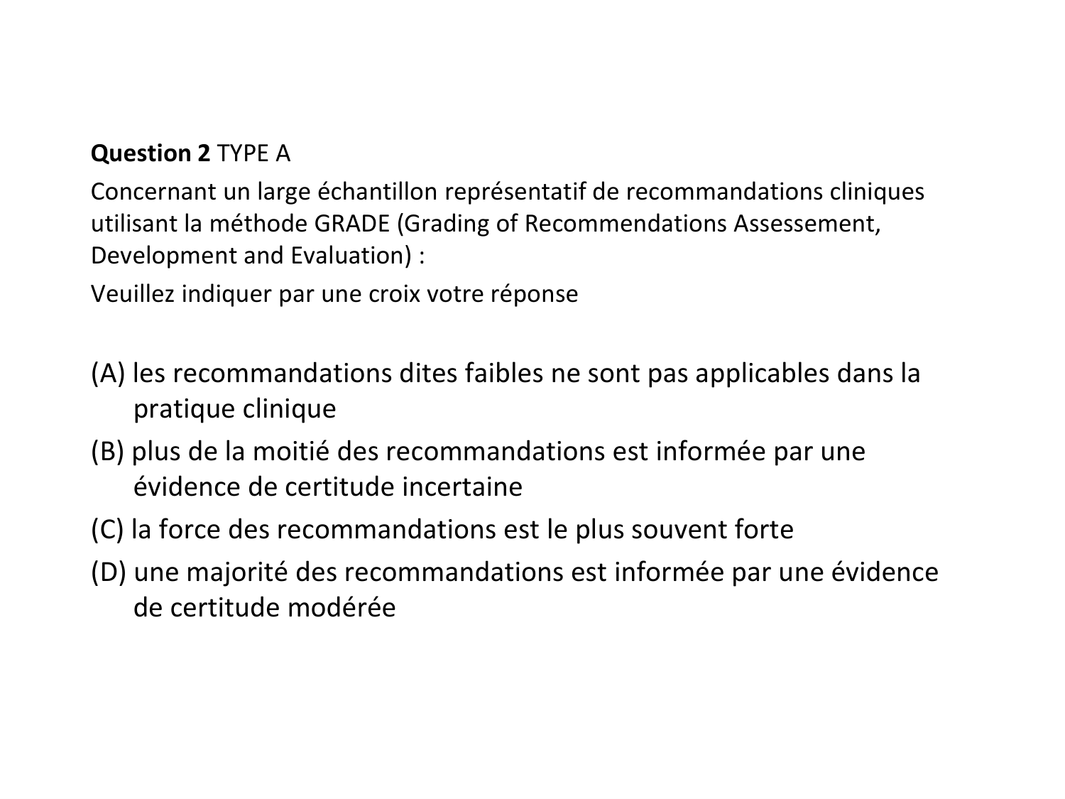 La décision médicale synthèse 2025 qcm avec réponses eh page 56
