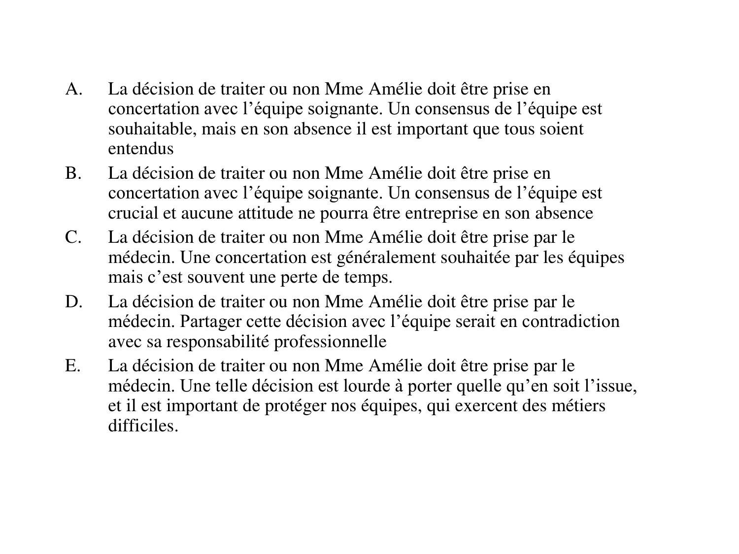 La décision médicale synthèse 2025 qcm avec réponses eh page 59