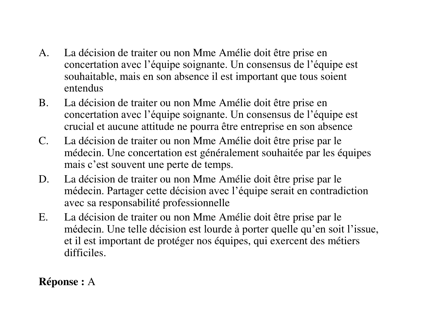 La décision médicale synthèse 2025 qcm avec réponses eh page 60