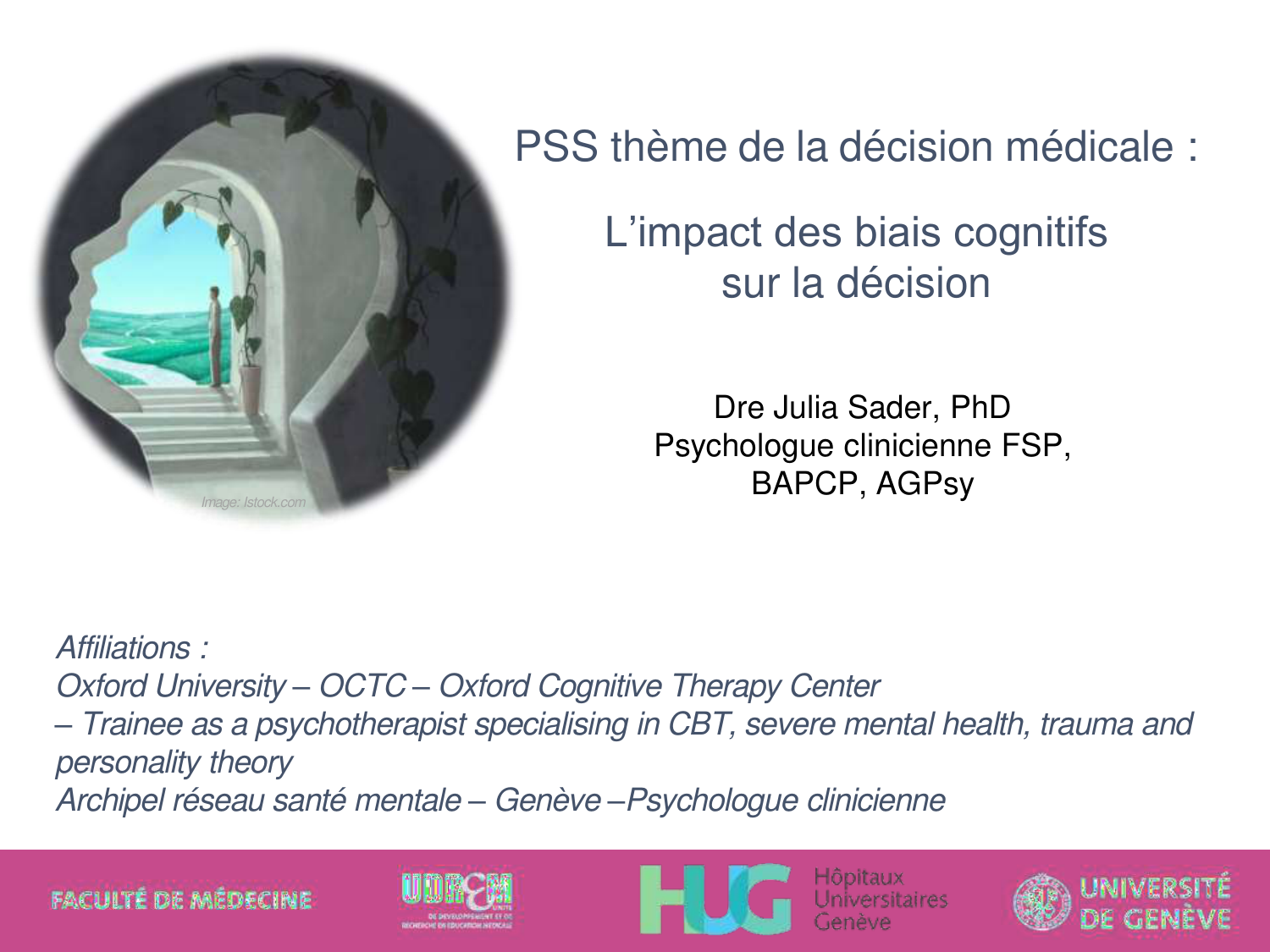PSS - Décision médicale - Limpact des biais cognitifs sur la décision - PSS 08.01.26 page 1