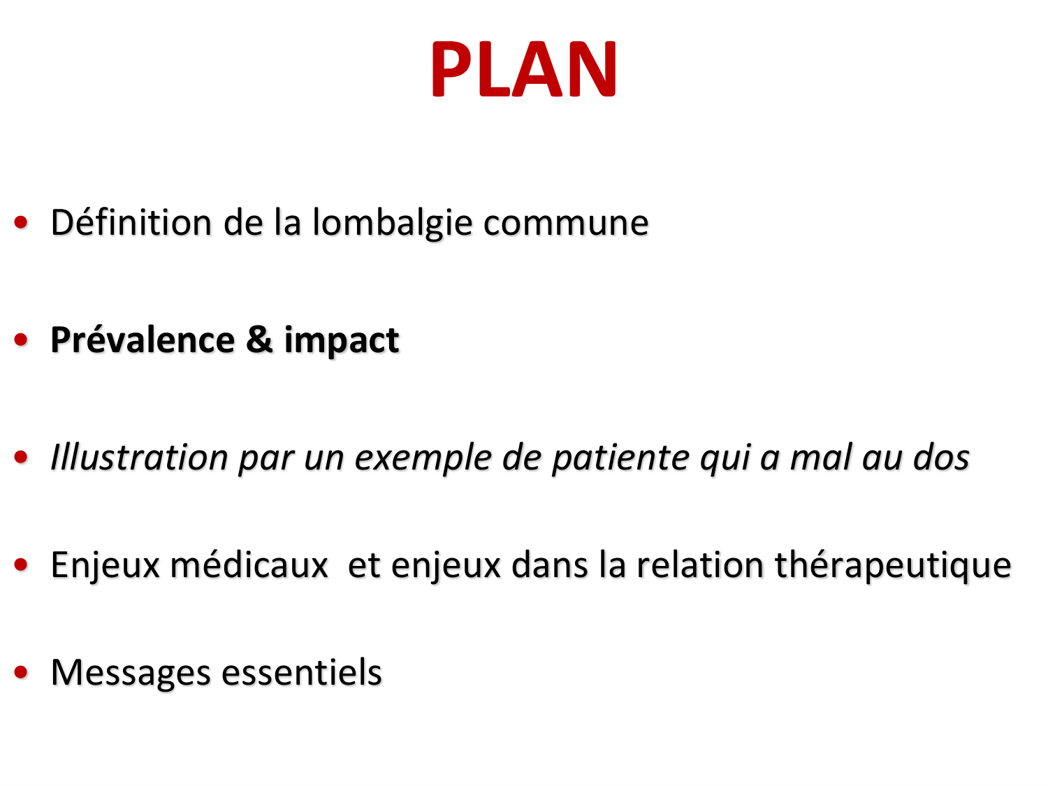 PSS Défis de la prise en charge de la lombalgie 2026 page 7
