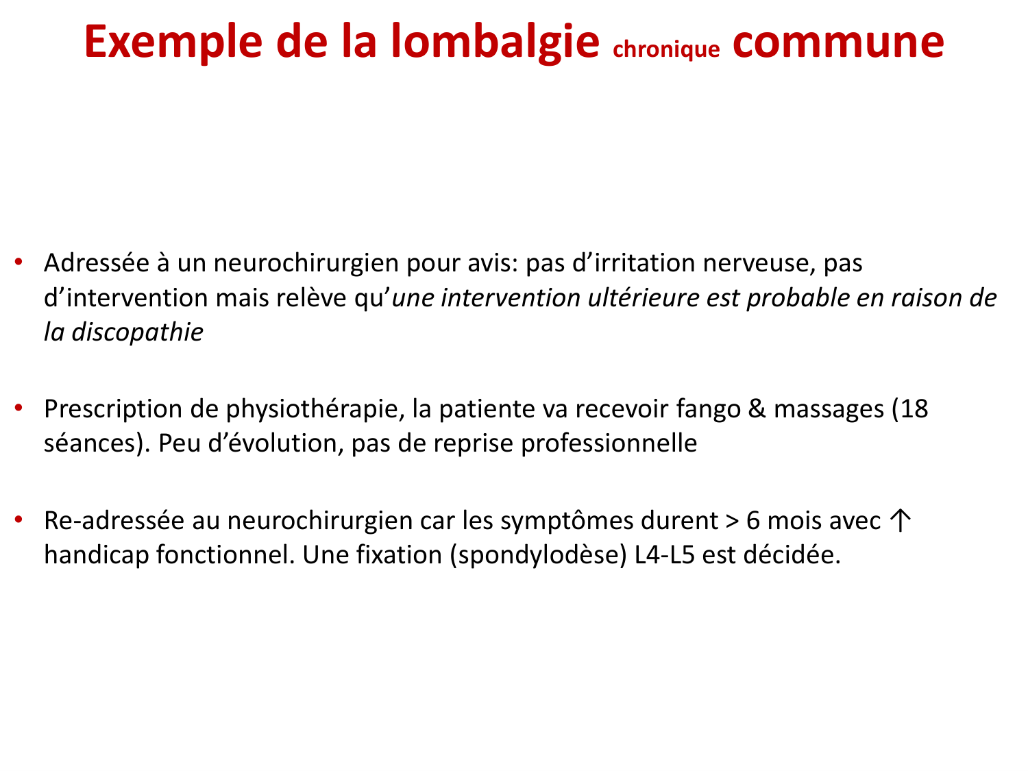 PSS Défis de la prise en charge de la lombalgie 2026 page 18