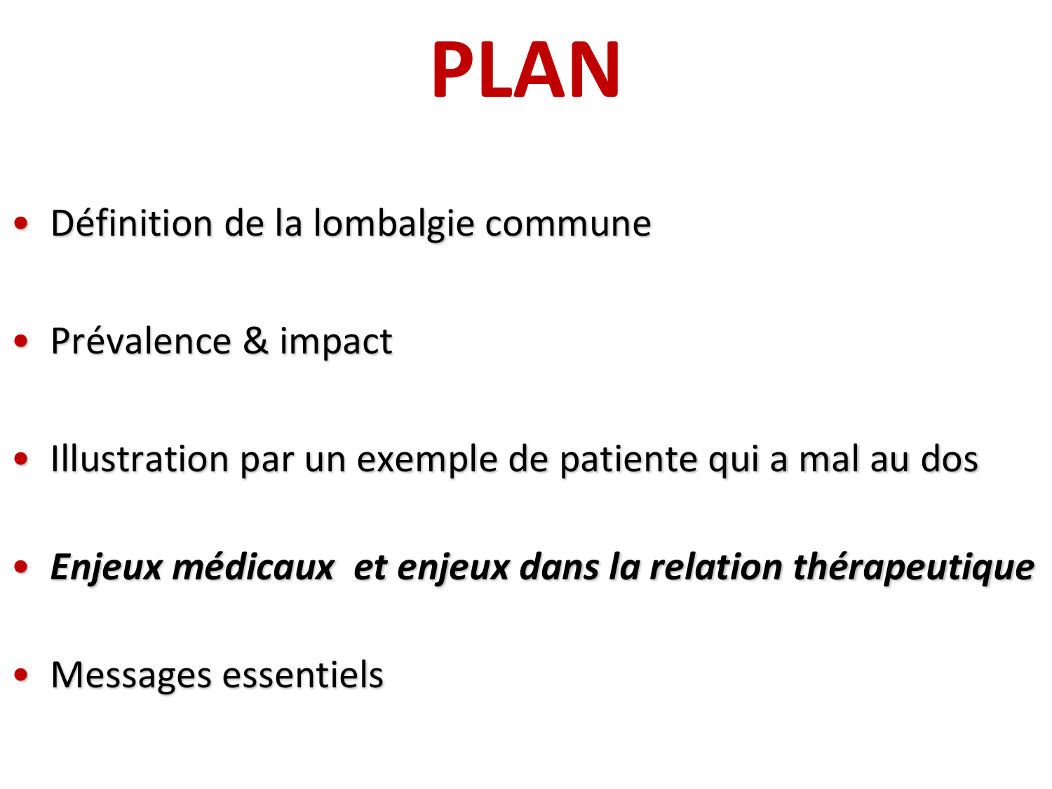 PSS Défis de la prise en charge de la lombalgie 2026 page 20