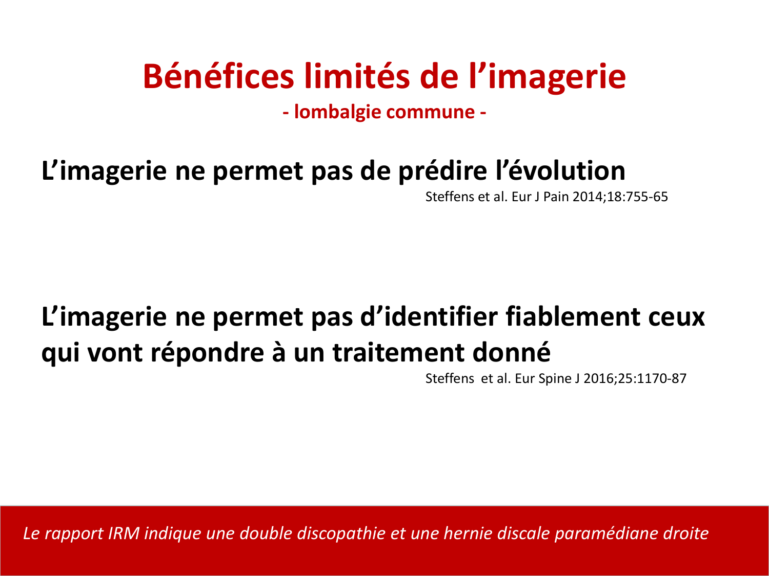 PSS Défis de la prise en charge de la lombalgie 2026 page 33