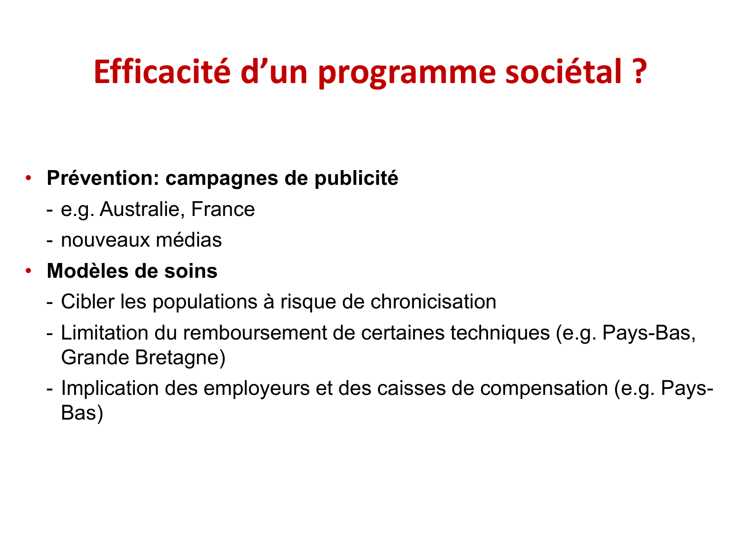 PSS Défis de la prise en charge de la lombalgie 2026 page 43