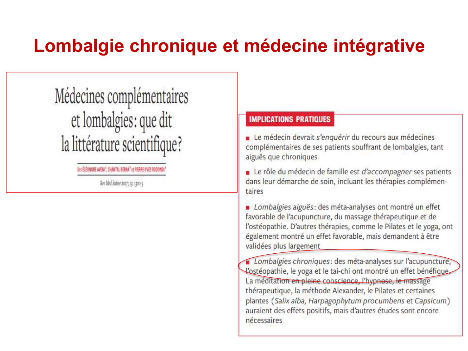 PSS Défis de la prise en charge de la lombalgie 2026 page 48