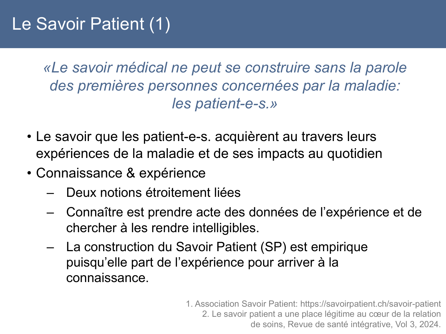 PSS SavoirPatient Parternariat Agoritsas JeanMary 2026 page 12