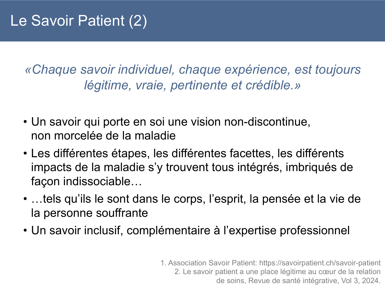 PSS SavoirPatient Parternariat Agoritsas JeanMary 2026 page 13